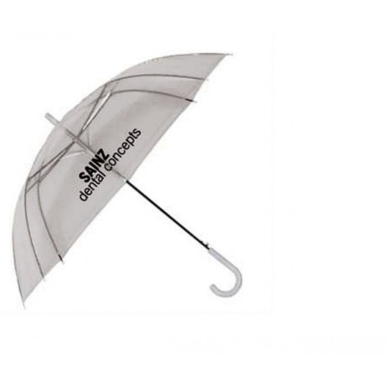 Promotional Clear Auto Open Umbrella, 46" Arc