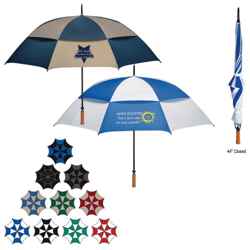 Promotional 68" Arc Vented Windproof Umbrella