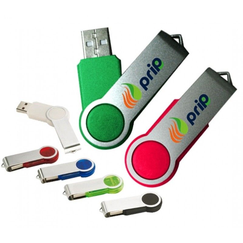 Promotional 8GB Rounded Swivel Drive