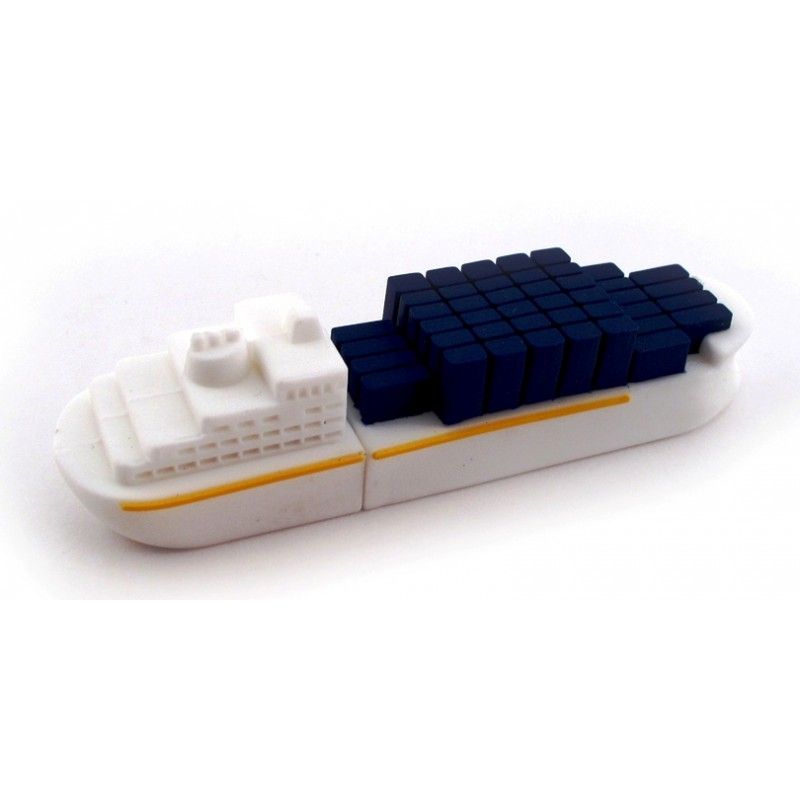 Promotional 2 Gb Pvc Cargo Ship Memory Drive